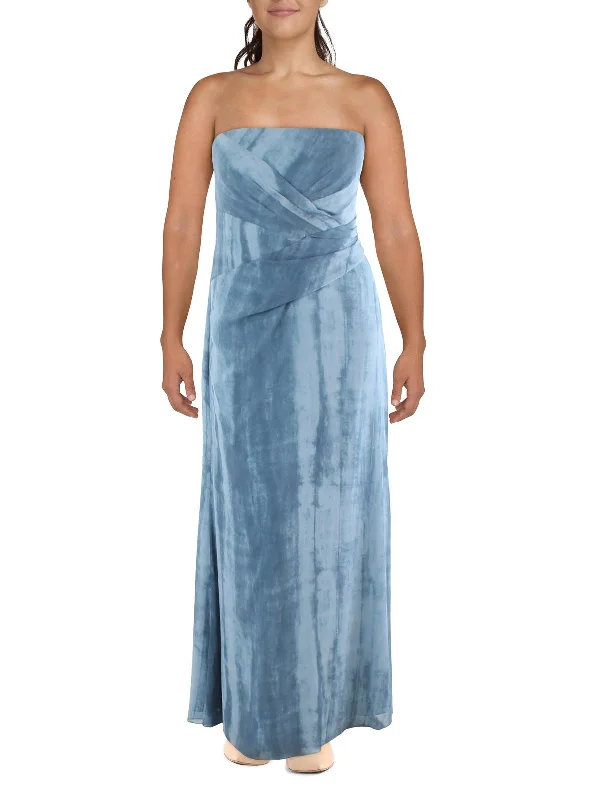 Womens Tie Dye Long Maxi Dress Slim-fit Maxi Skirt