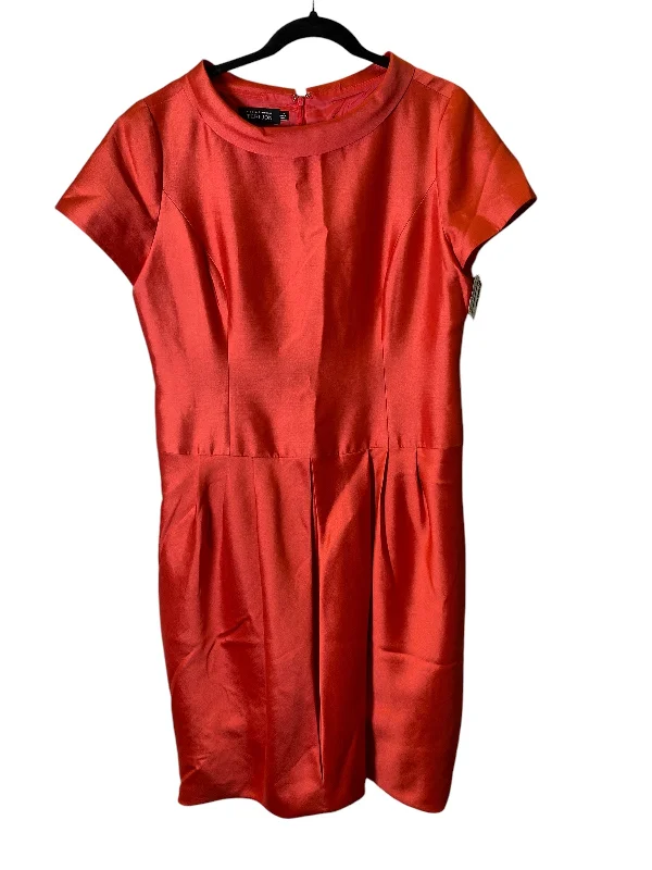 Dress Casual Midi By Cmc In Orange, Size: Xl Soft Pleated Midi