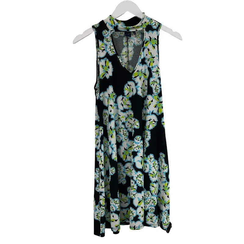 Dress Casual Midi By Kaari Blue In Floral Print, Size: S High-Waisted Midi Skirt