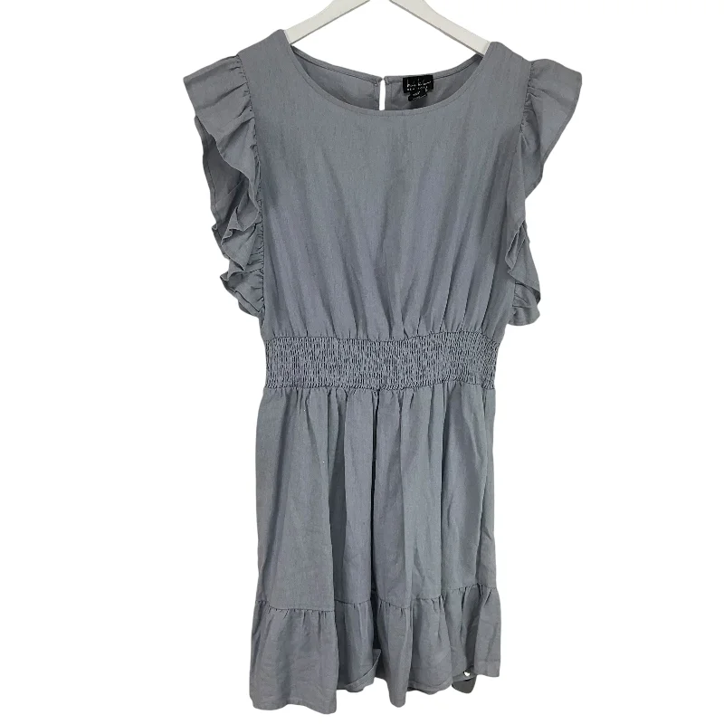 Dress Casual Midi By Nicole By Nicole Miller In Grey, Size: S Button-front Midi Skirt