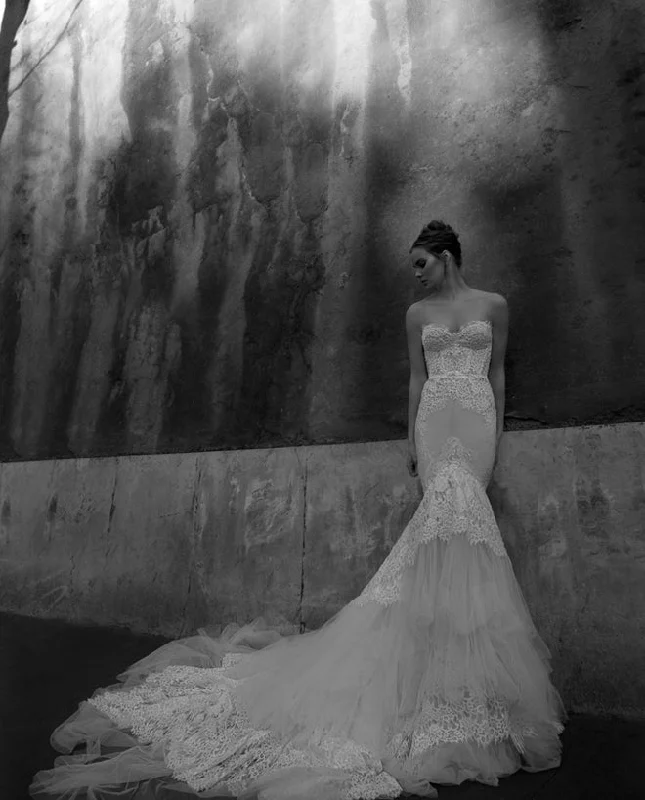 Inbal Dror VIP Lace Gown Tiered Lace Dress