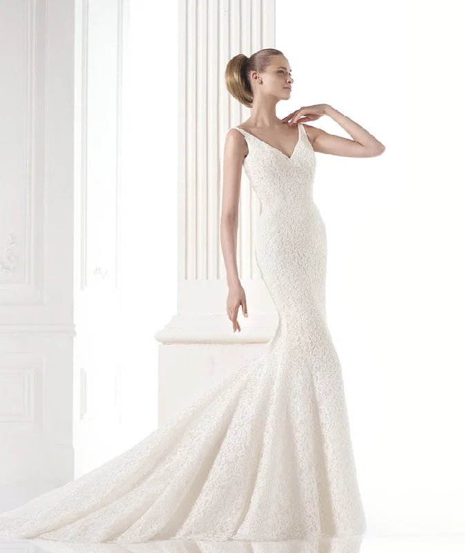 Pronovias lace mermaid--alteration included in Costa Mesa Simple Lace Gown